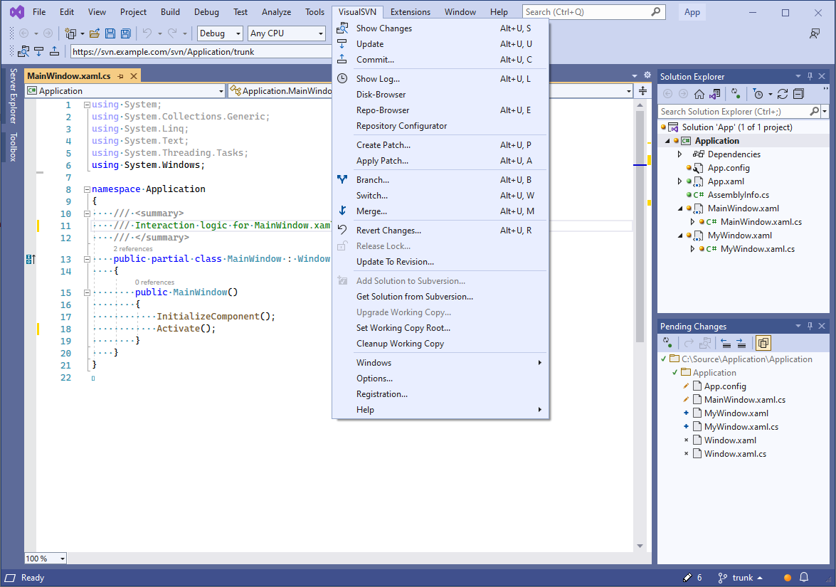 VisualSVN cho Visual Studio